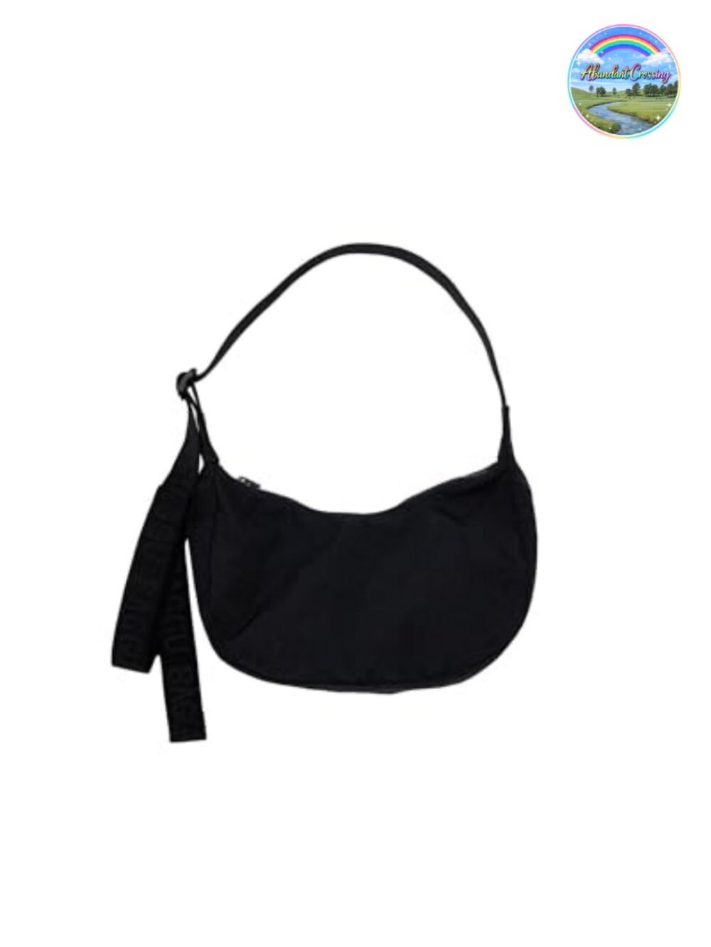 Small Nylon Crescent Bag with Adjustable Strap